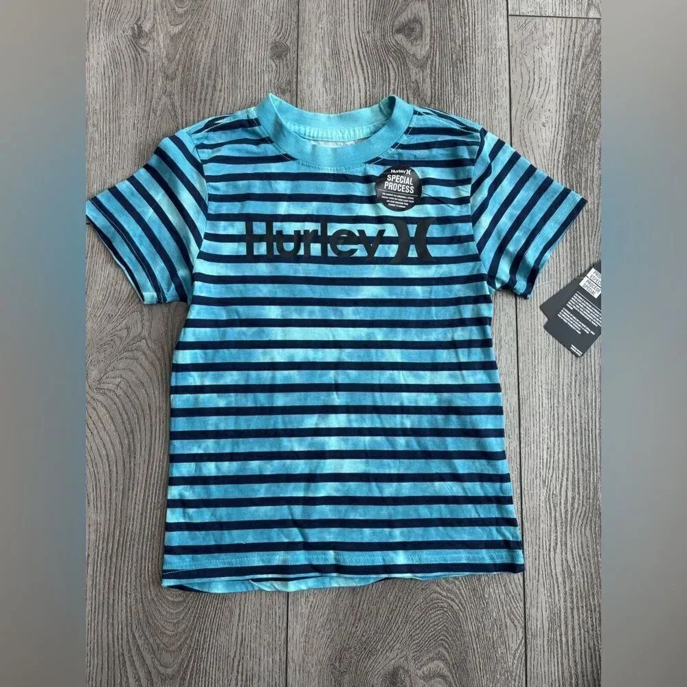 Hurley Kids BlueβStripedβT-Shirt